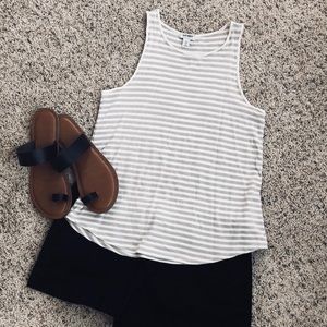 Old Navy Grey & White Stripe tank